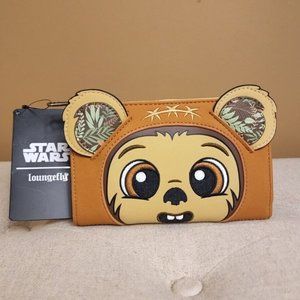 Loungefly Star Wars Wicket W. Warrick Ewok Cosplay Wallet NEW
